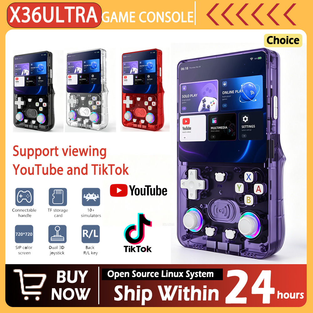 Retro Gaming Handheld Console - Konsol game genggam ultra retro X36