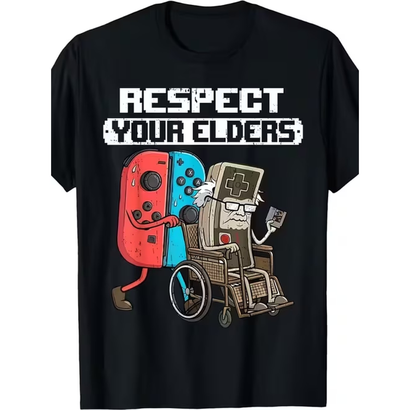 Retro Gaming Theme - Kaos Pria Bermotif Tema Orang Tua
