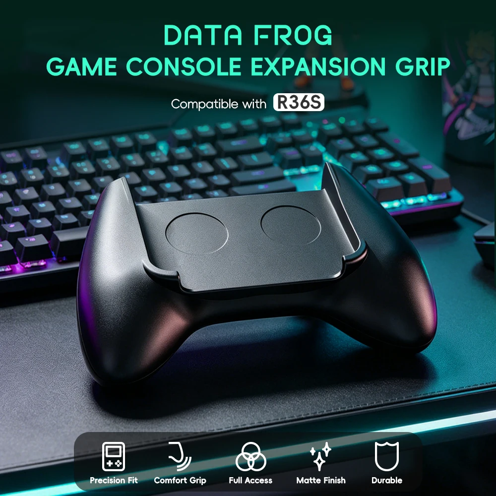 Retro Gaming Handheld Console - Pegangan Game Ergonomis Data Frog R36S,