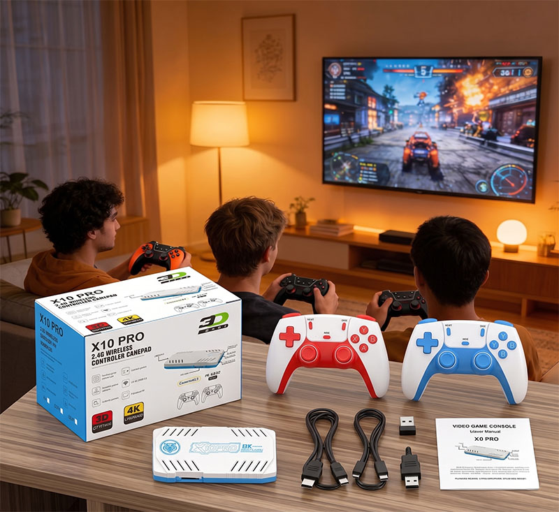 Retro Gaming Tv - Konsol Game Genggam Retro X10 PRO