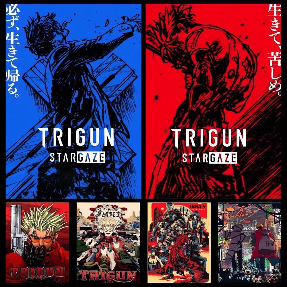 Retro Gaming Life - Poster Anime Trigun Stampede Retro Cyber