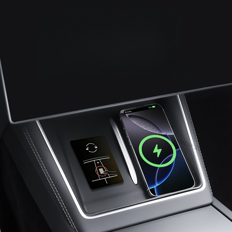Untuk Tesla Model YL Bantalan  - Console Dust Cover ulasan dan harga
