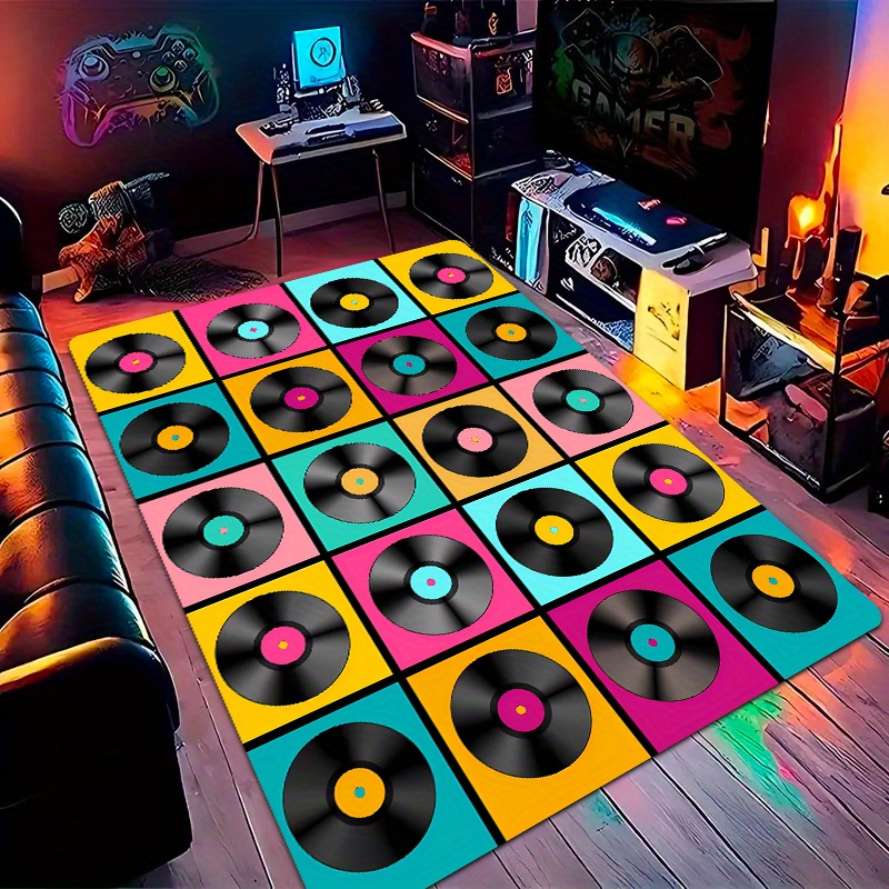 Karpet Vinyl Retro Motif Pirin - Retro Gaming Lounge ulasan dan harga