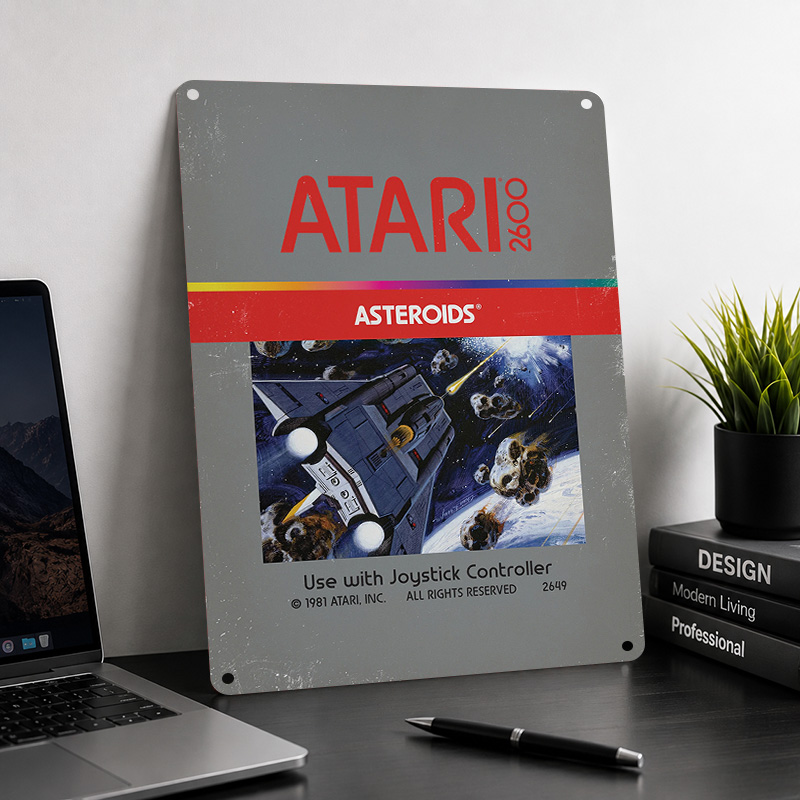 Poster Aluminium Atari, Papan  - Retro Gaming Lounge ulasan dan harga