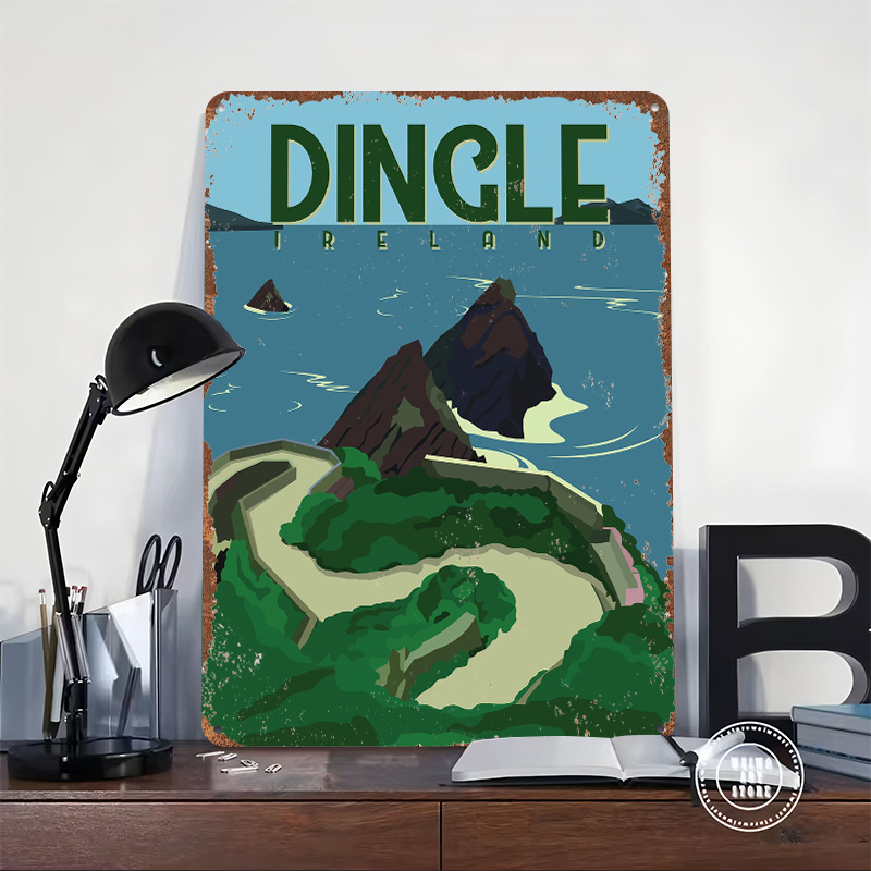 Poster Cetak Perjalanan Dingle - Retro Gaming Ireland ulasan dan harga