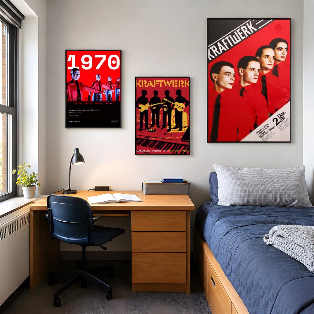 Poster Retro Kraftwerk Musik P - Retro Gaming Life ulasan dan harga