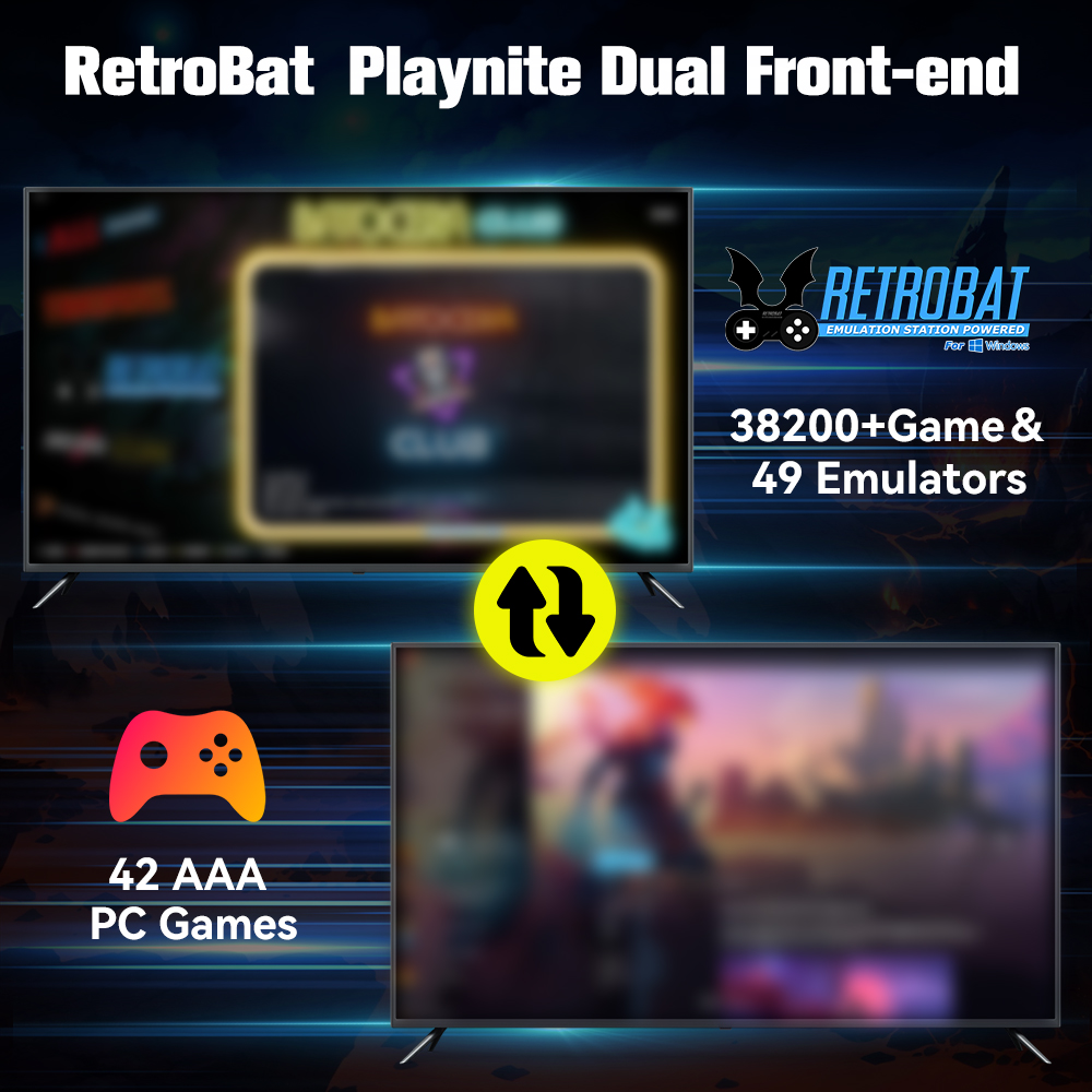 Sistem Retrobat & Playnite HDD - Retro Gaming Theme ulasan dan harga