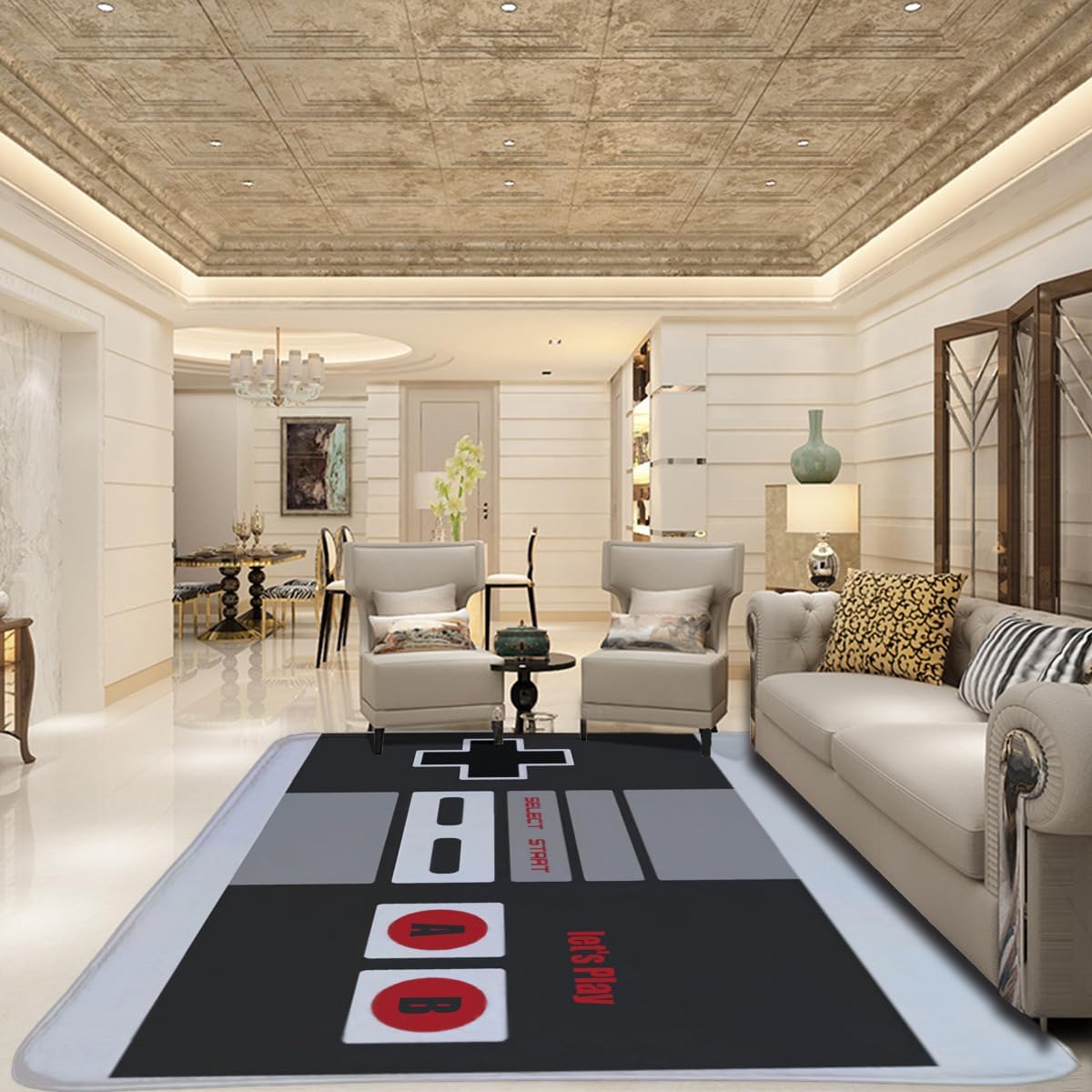 Karpet Bertema Pengontrol NES  - Retro Gaming Theme ulasan dan harga