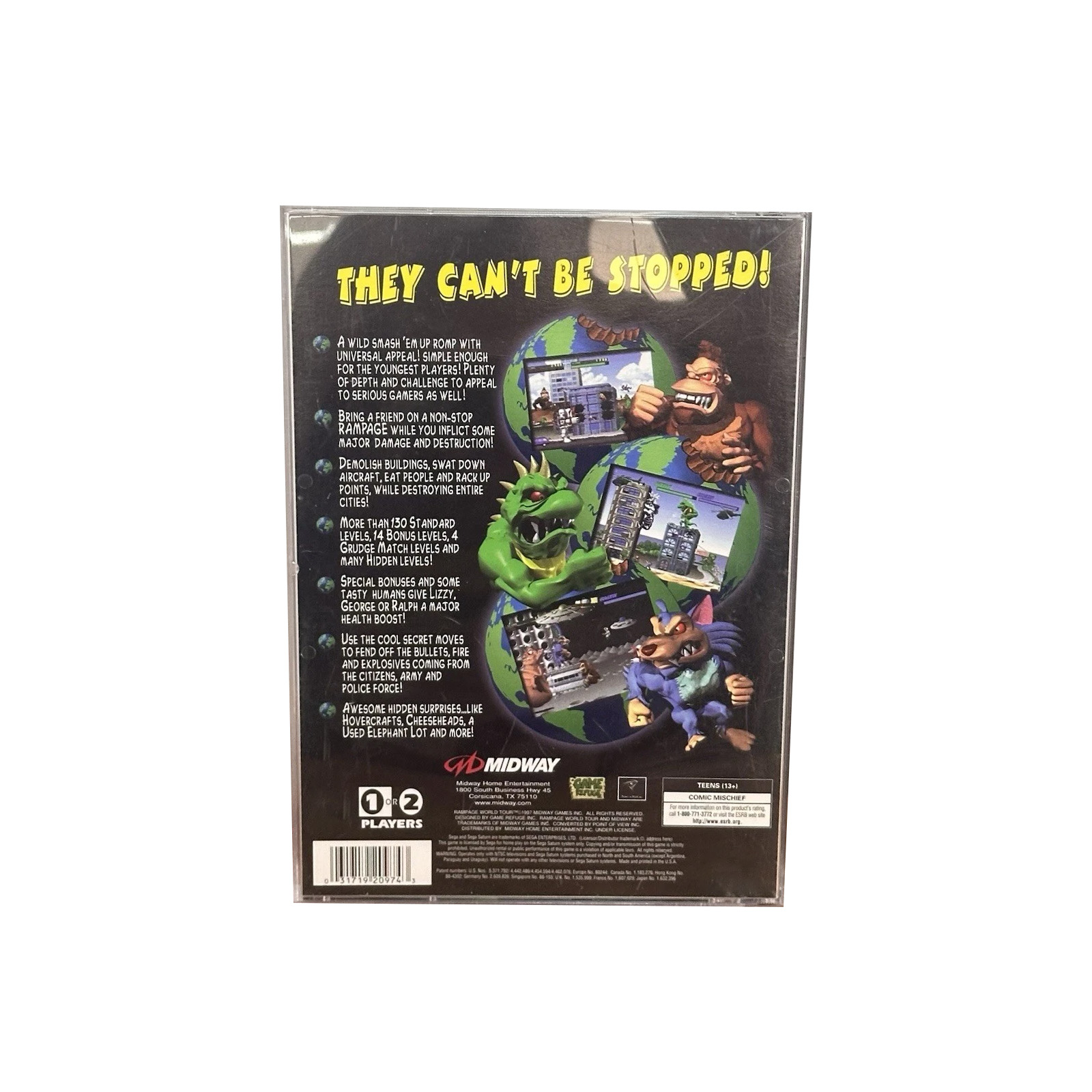Saturn Copy Disc Game Rampage  - Retro Gaming Machine ulasan dan harga