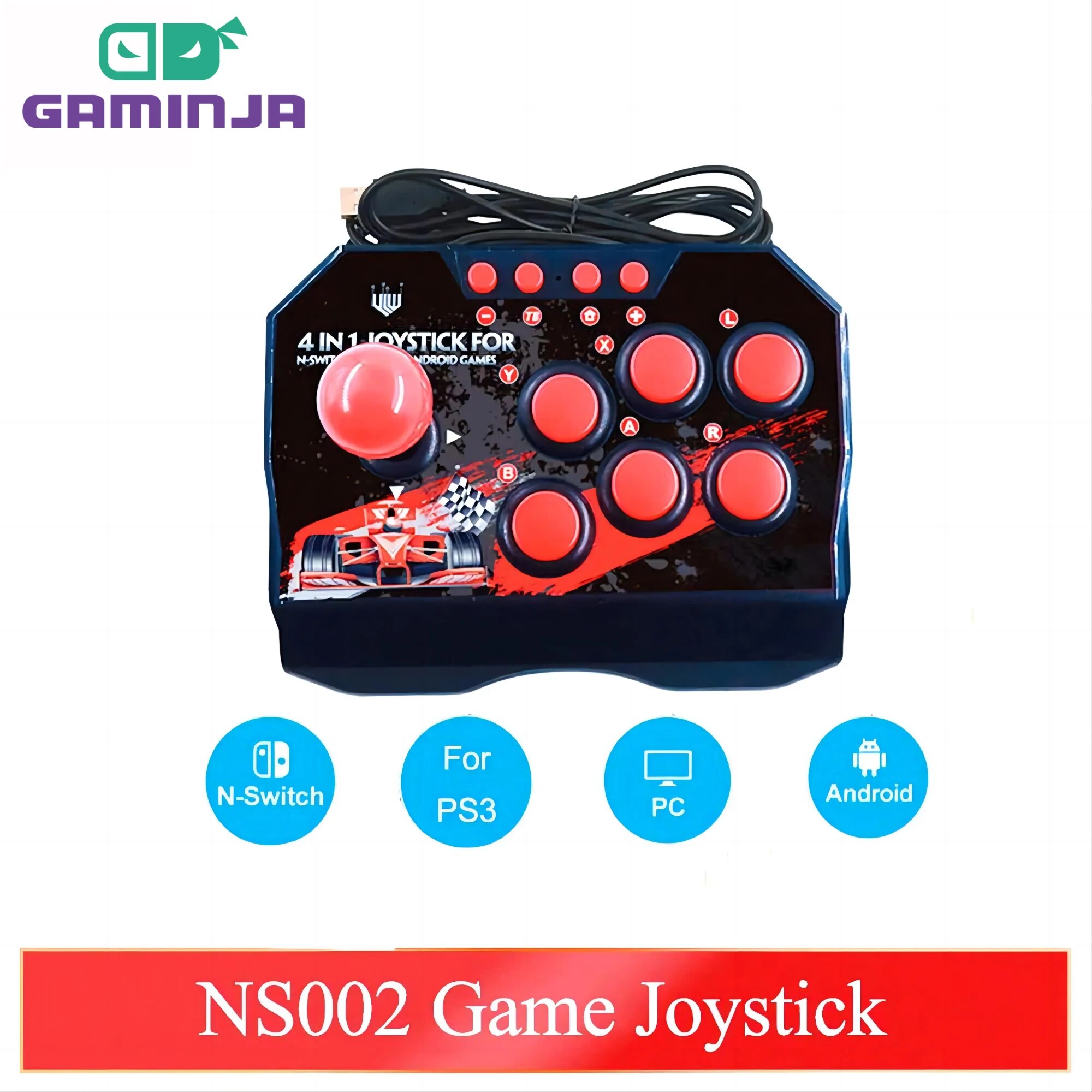 GAMINJA NS002 4 In 1 Retro Arc - Retro Gaming Theme ulasan dan harga
