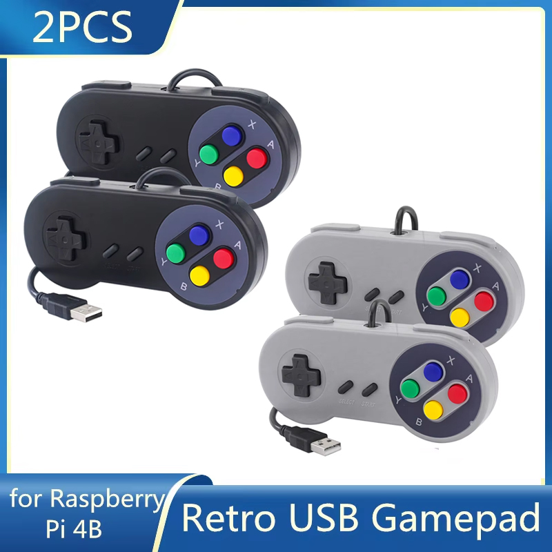 2 Buah Pengendali Berkabel Joy - Retro Gaming Raspberry Pi ulasan dan harga