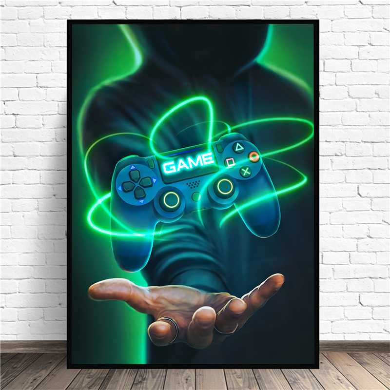 Poster Cetak Seni Dinding Kanv - Retro Gaming Life ulasan dan harga