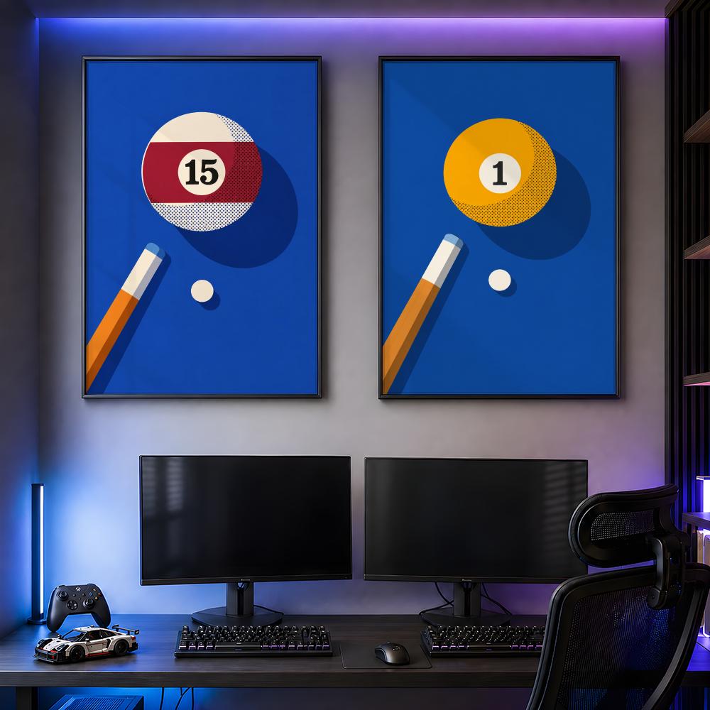 Poster Grafis Seni Pop Bola Bi - Retro Gaming Life ulasan dan harga