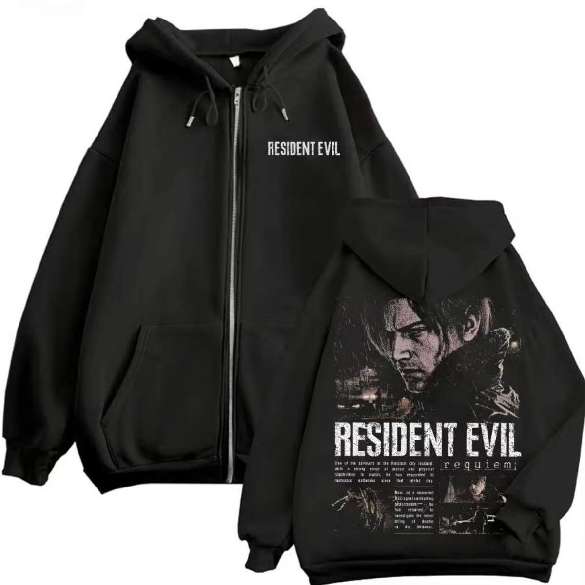Hoodie Resleting Bertema Game  - Retro Gaming Theme ulasan dan harga